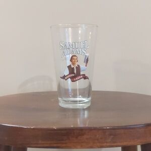 Samuel Adams beer pint glass.